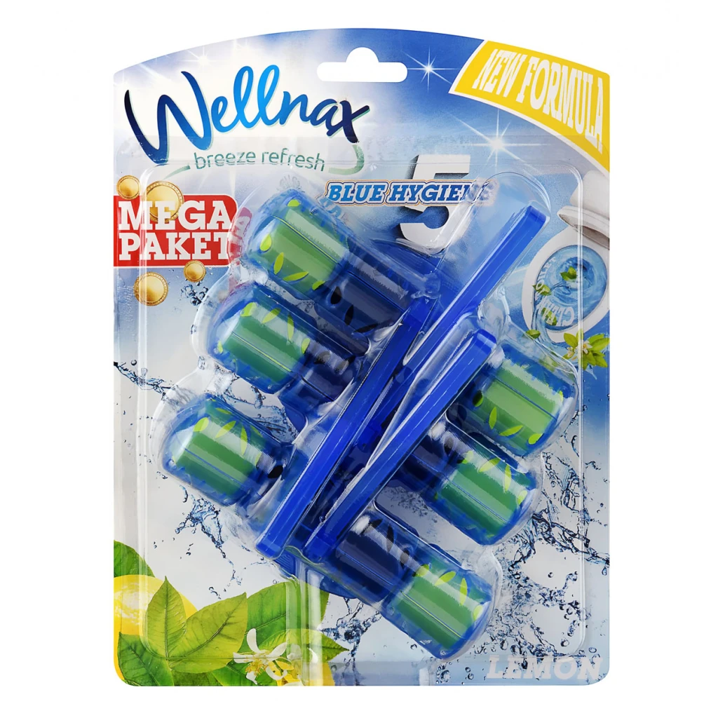 Odorizant-bloc wellnax, blue water, lemon, 3x50 g, 3 buc 2