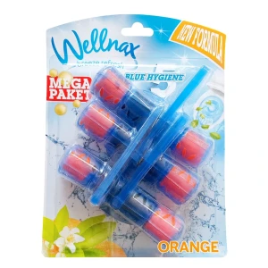 Odorizant-bloc wellnax, wc, blue water, orange, 3x50 gr, 3 buc