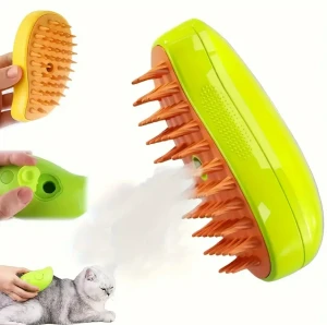Perie pentru pieptanat animale, cu umidificator