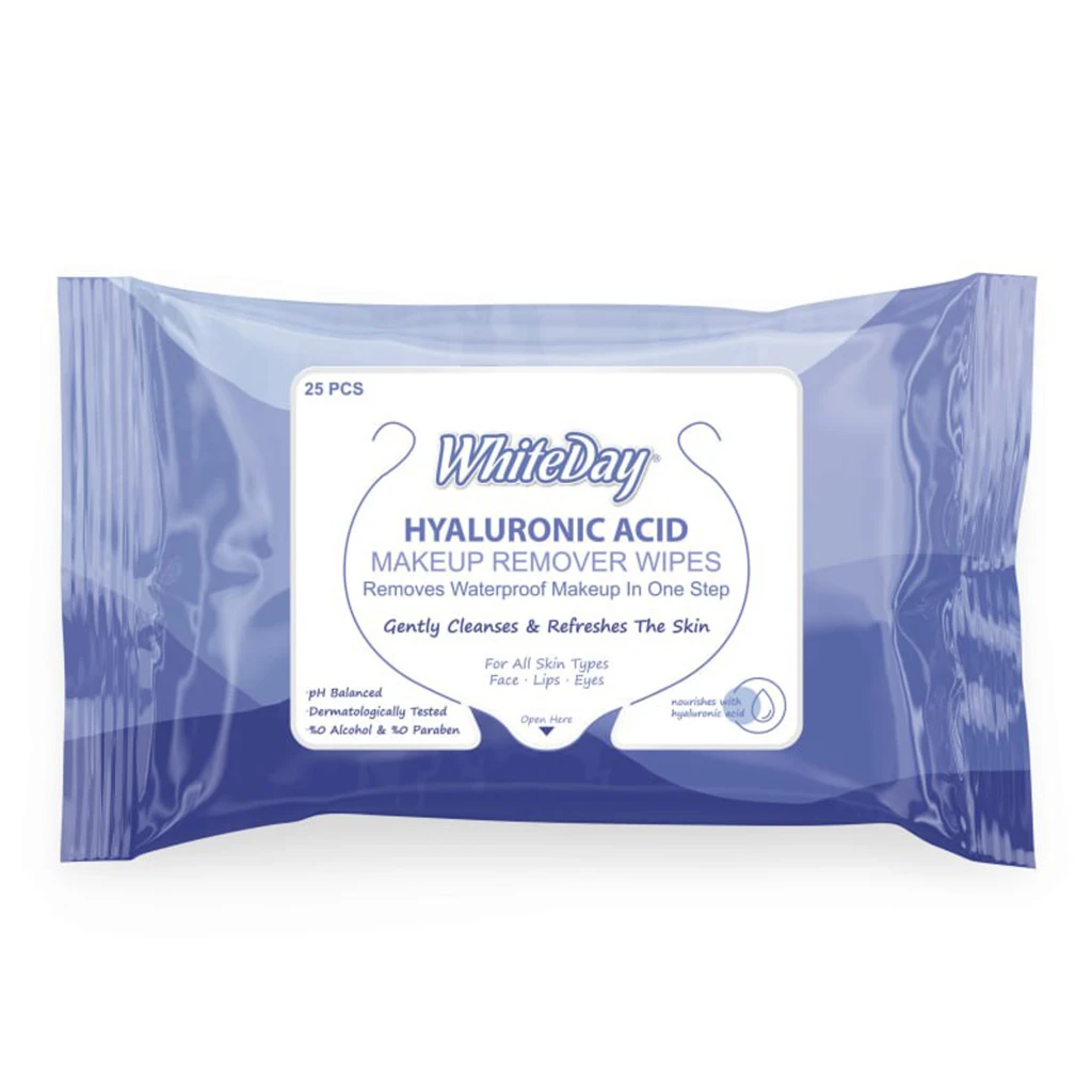 Салфетки влажные white day, make-up, 25 шт 2