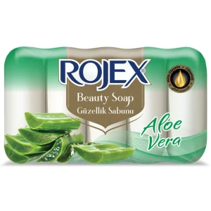Мыло туалетное rojex, beauty soap, aloe vera, набор 5 шт, 55 гр
