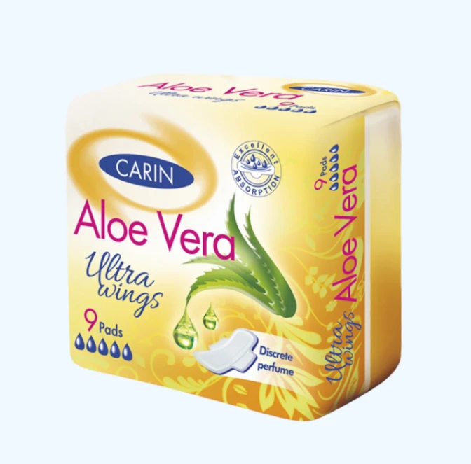 Absorbante igienice carin, ultra aloe vera, 9 buc 2