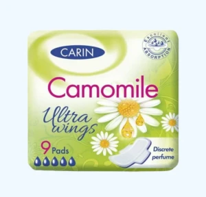 Absorbante igienice carin, ultra camomilie, 9 buc