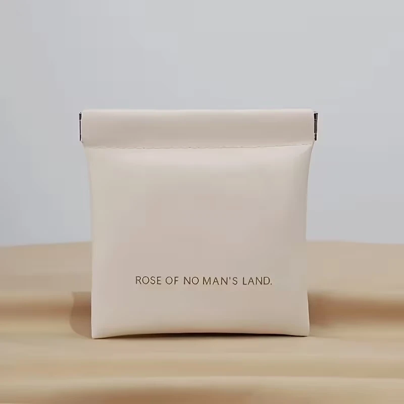 Geanta cosmetica cu magnet, bej, 12x12 cm 2
