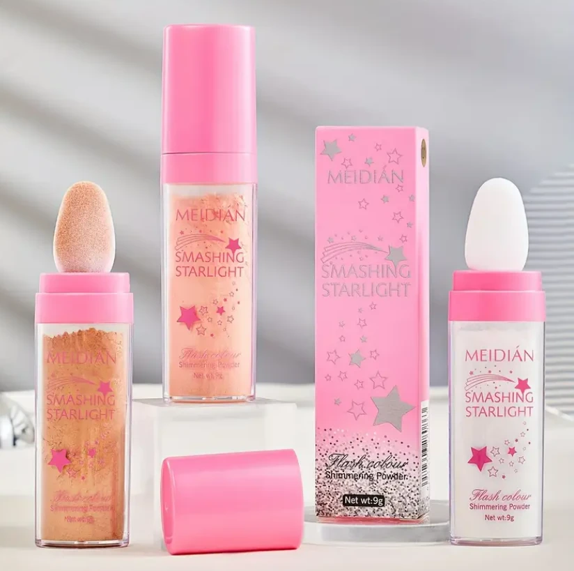 Pudra-gloss pentru fata si corp meidian, cu burete 12