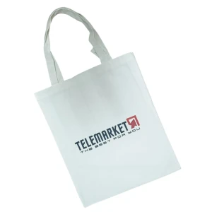Geanta alba, shop, logo, 35x42 cm Thumbnail 1