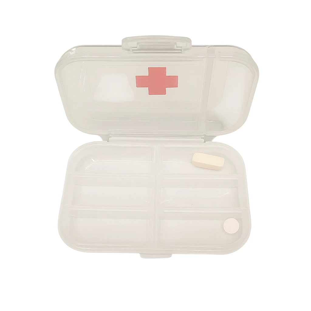 Organizator pentru pastile magus, 8 compartimente, 7.5 x 10.5 cm 3