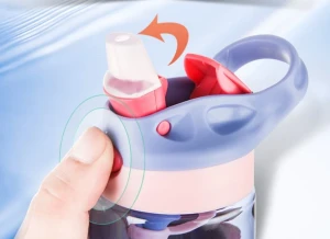 Sticla pentru apa, pentru copii, unicorn, 500 ml, 19х7 сm Thumbnail 6