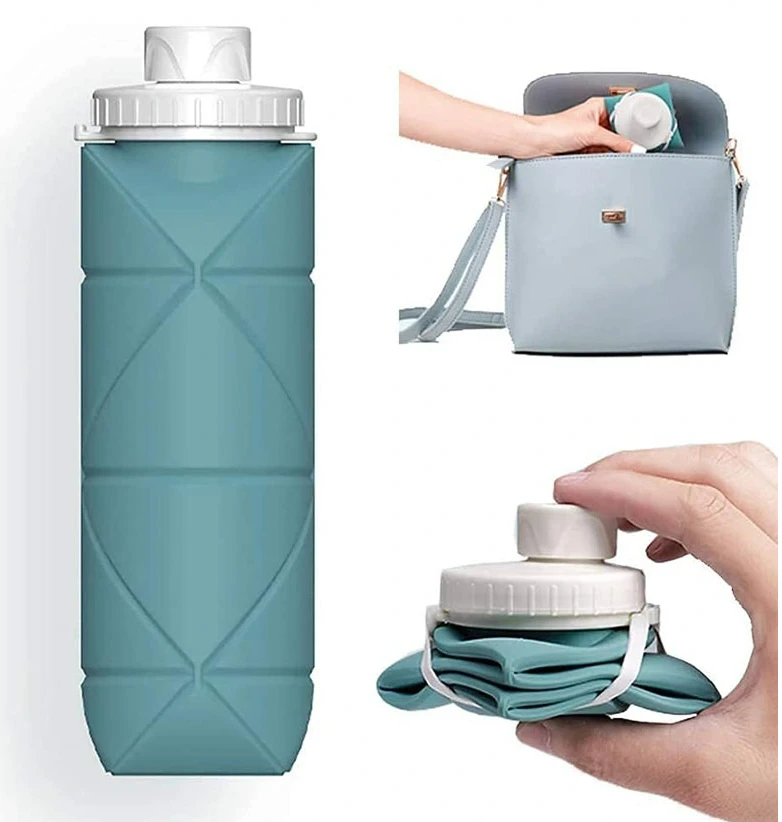 Sticla din silicon pliabila, 600 ml 3