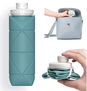 Sticla din silicon pliabila, 600 ml Thumbnail 3