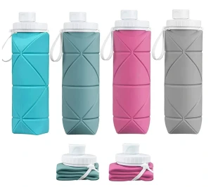 Sticla din silicon pliabila, 600 ml Thumbnail 4