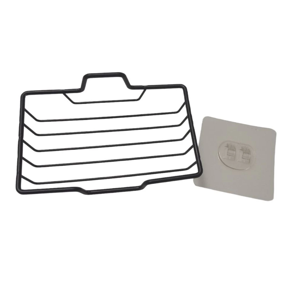 Sapuniera din metal, black, 8,5x13,5x2 cm 2
