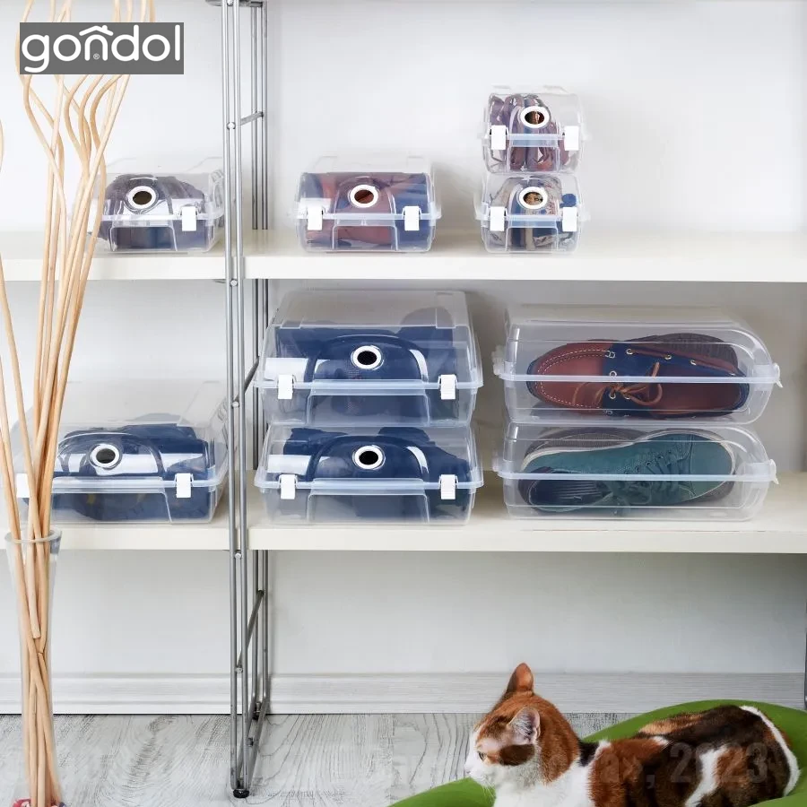 Контейнер для обуви gondol plastik, s, до 40 размера, 14x32x10 см 2
