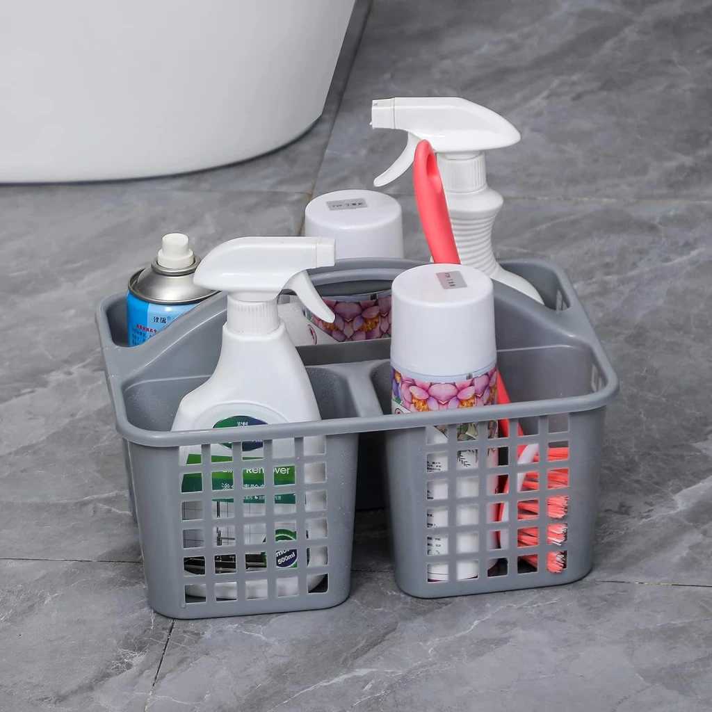 Coș gondol plastik, cu 3 compartimente și mâner, caddy, 23х32х18 cm 5
