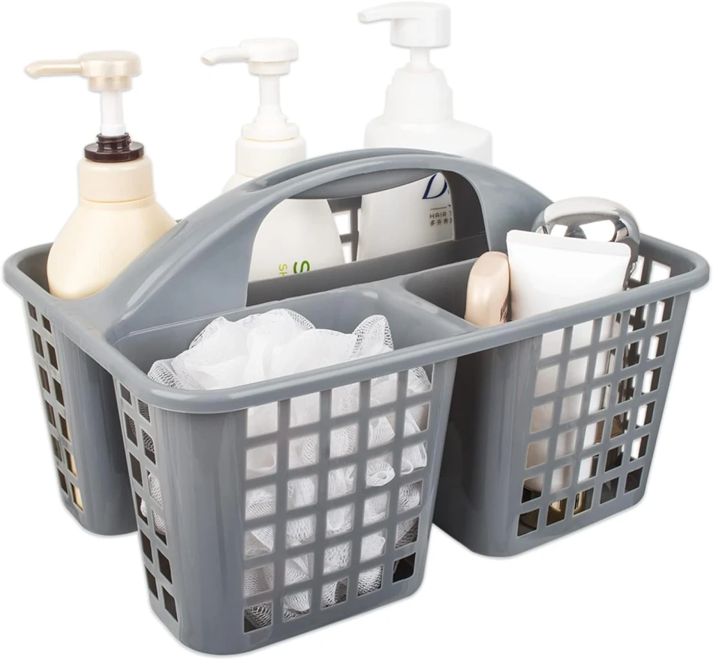 Coș gondol plastik, cu 3 compartimente și mâner, caddy, 23х32х18 cm 2