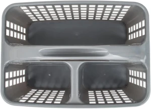 Coș gondol plastik, cu 3 compartimente și mâner, caddy, 23х32х18 cm Thumbnail 3