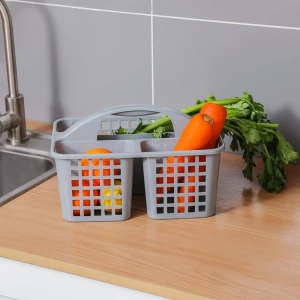 Coș gondol plastik, cu 3 compartimente și mâner, caddy, 23х32х18 cm Thumbnail 4