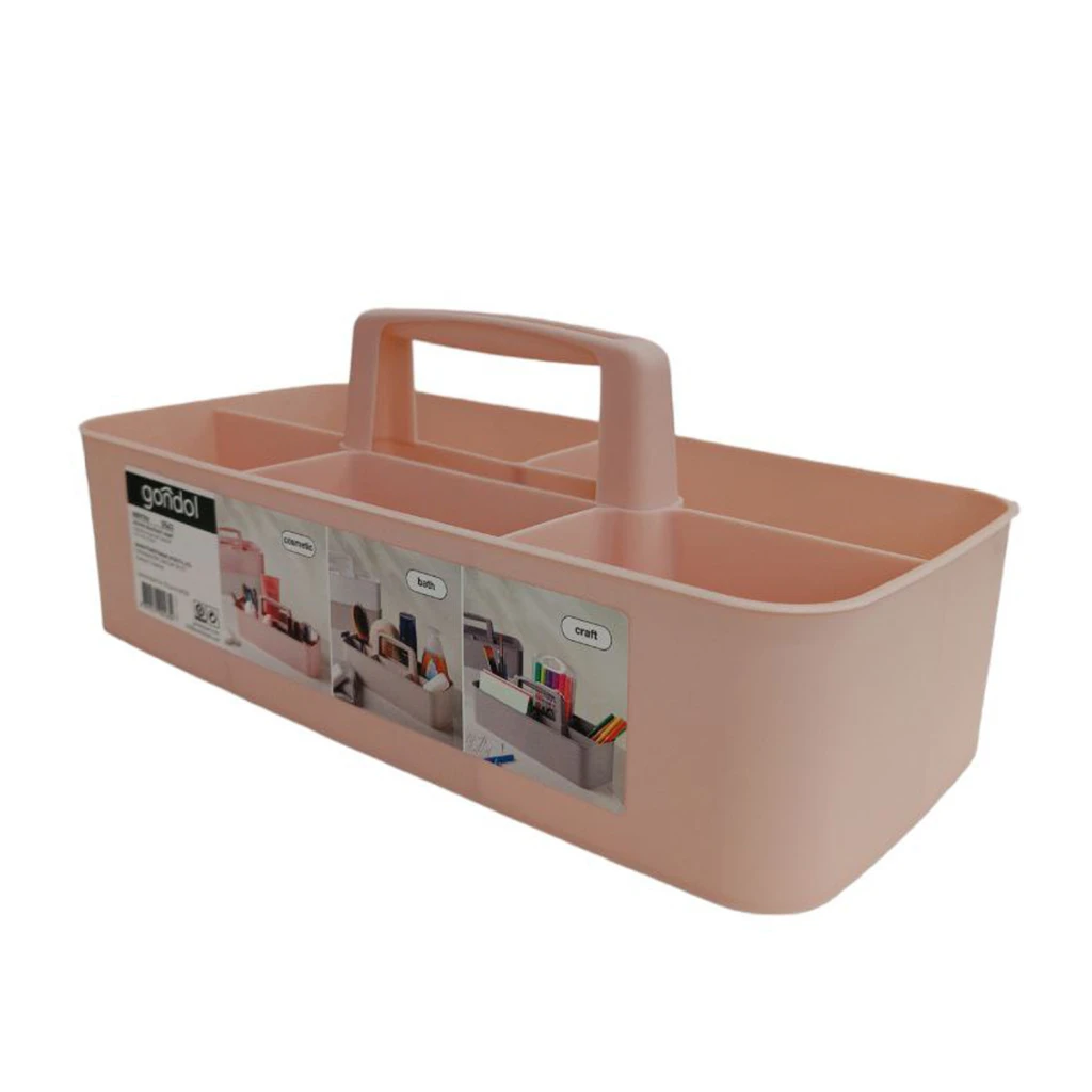 Organizator tip cos gondol plastik, cu maner, 5 sectiuni, 15x32,5x13 cm 5