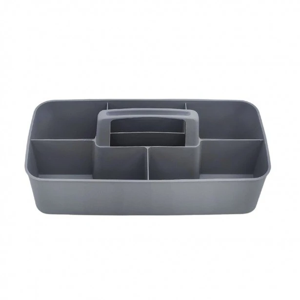 Organizator tip cos gondol plastik, cu maner, 5 sectiuni, 15x32,5x13 cm 2