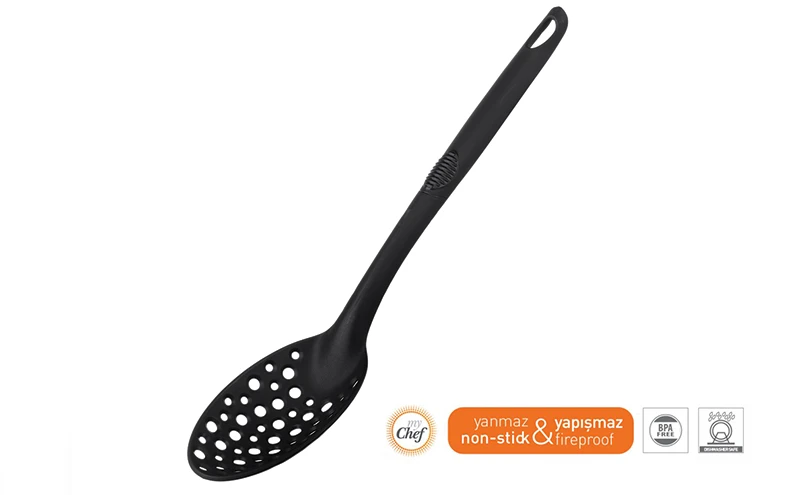 Lingura perforata gondol plastik, my chef, 32 cm 2