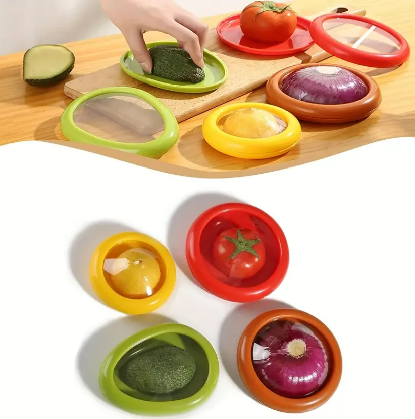 Recipiente din silicon pentru depozitarea alimentelor fresh stretch, 4 buc 2