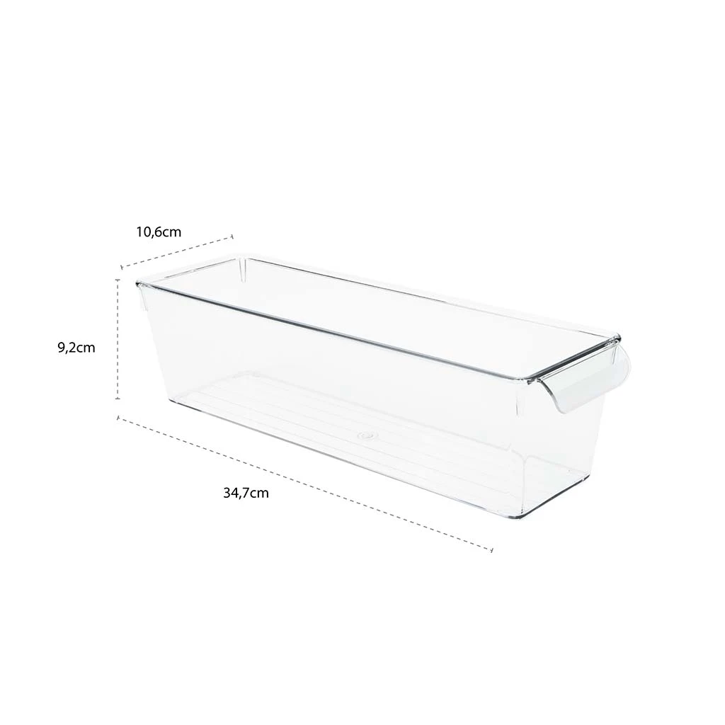 Organizator pentru frigider decobella, 34.7x10.6x9.2 cm, 2 l 4