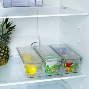 Organizator pentru frigider decobella, cu capac, 35.2х10.6х9.4 cm, 2 l Thumbnail 6