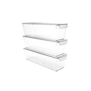 Organizator pentru frigider decobella, cu capac, 35.2х10.6х9.4 cm, 2 l Thumbnail 5
