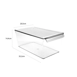 Organizator pentru frigider decobella, cu capac, 35.2х20.6х14.4 cm, 7 l Thumbnail 3