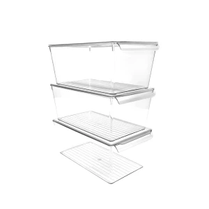 Organizator pentru frigider decobella, cu capac, 35.2х20.6х14.4 cm, 7 l Thumbnail 4
