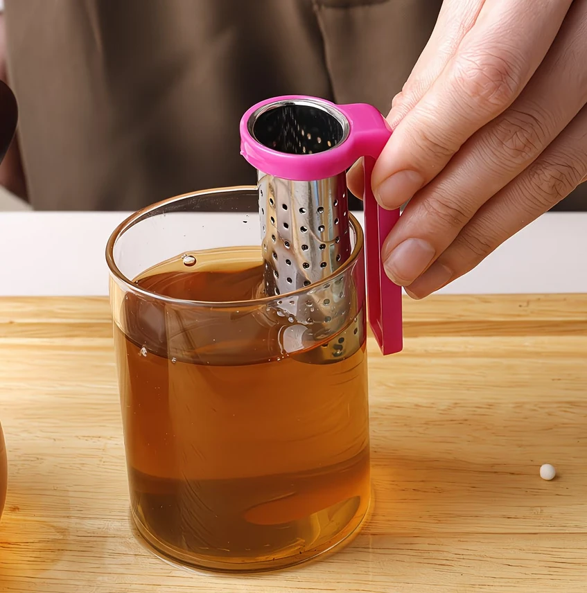 Infuzor ceai, pentru cana, cu fixator 2