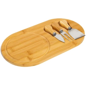 Tabla pentru servirea branzeturilor, cu set de cutite, 36 × 18 cm