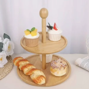 Fructiera din lemn, etajera, 25 cm, 20 cm