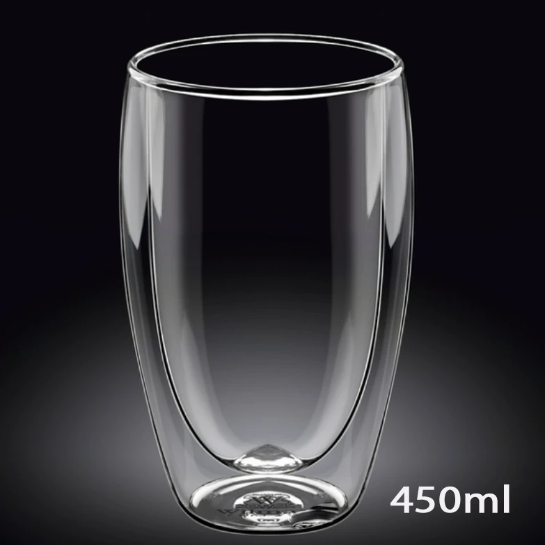 Pahar din sticla, cu perete dublu, 450 ml 2