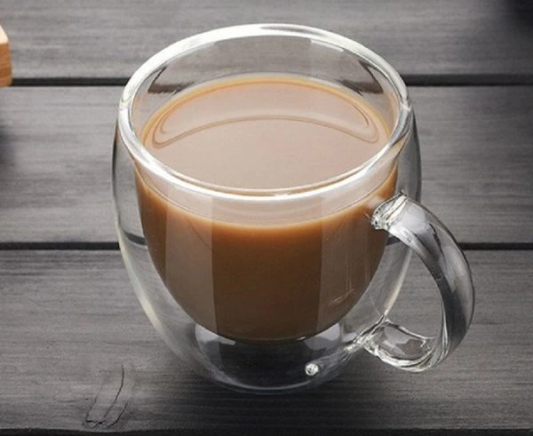 Cana din sticla, cu pereti dubli, 350 ml 2