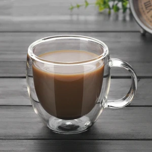 Cana din sticla, cu pereti dubli, 350 ml Thumbnail 2