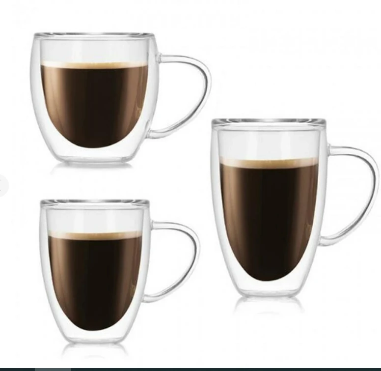 Cana sticla, duble pereti, 450 ml 2