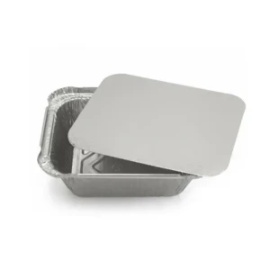 Recipient din aluminiu pentru copt, n1, cu capac, 430 ml, 5 buc Thumbnail 1