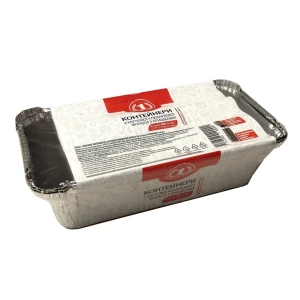 Recipient din aluminiu pentru copt, n1, cu capac, 900 ml, 3 buc Thumbnail 2