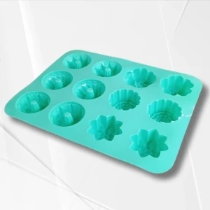Forma din silicon de copt 12 celule, 31,5x24x3 cm Thumbnail 3