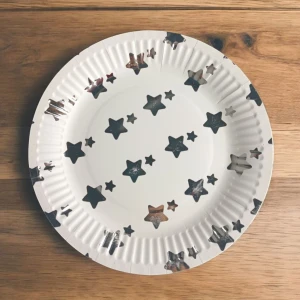 Farfurii de unica folosinta, din hartie, 22,5 cm, 10 buc
