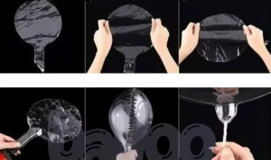 Balon transparent, cu umplutura, 1 buc Thumbnail 4