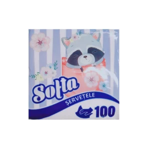 Servetele softa albe, 100 buc Thumbnail 2