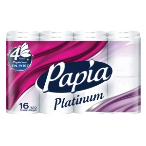 Hirtie igienica papia platinum, 4 straturi, 16 role