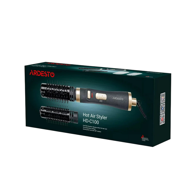 Uscător de păr-perie ardesto hd-c100, 1000w, negru 6