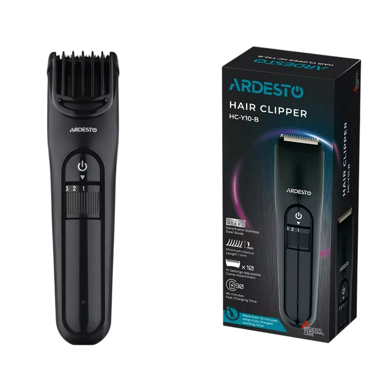 Машинка для стрижки ardesto hc-y10-b, чёрный 2