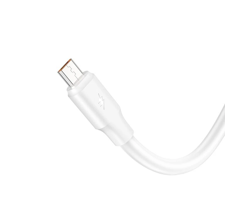 Hoco du17 titan cablu pentru încărcare și transfer de date pentru micro-usb alb 2