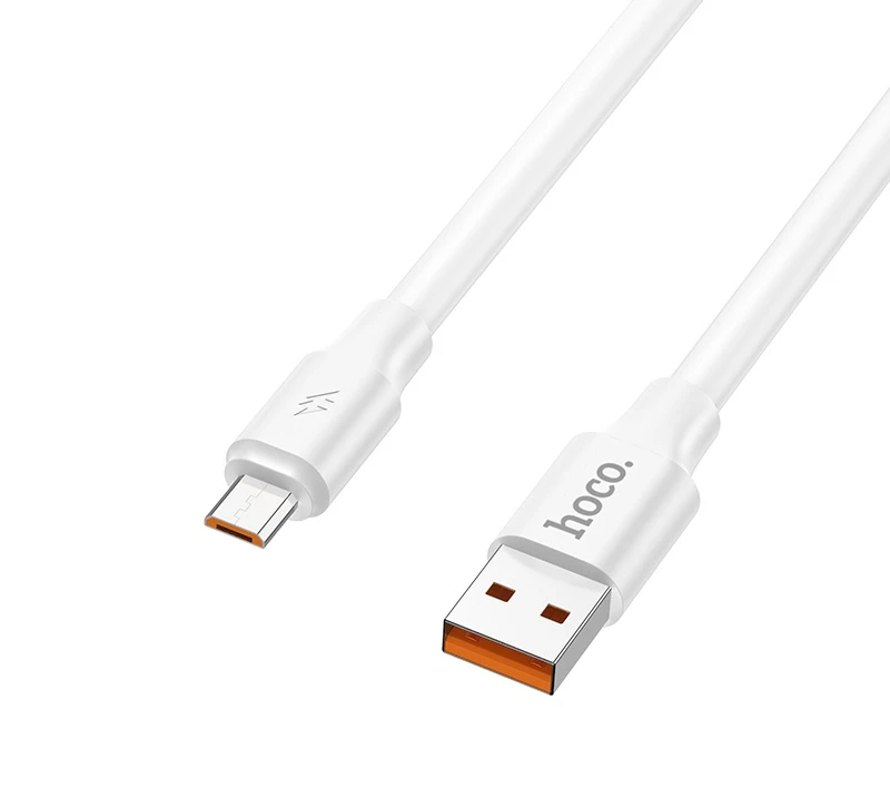 Hoco du17 titan cablu pentru încărcare și transfer de date pentru micro-usb alb 5