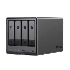 Ugreen network attached storage dxp4800 plus 4-bay (без дисков) eu, черный