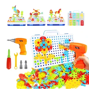 Creative mosaic drill toy set, 237-piece diy educational kit Thumbnail 2